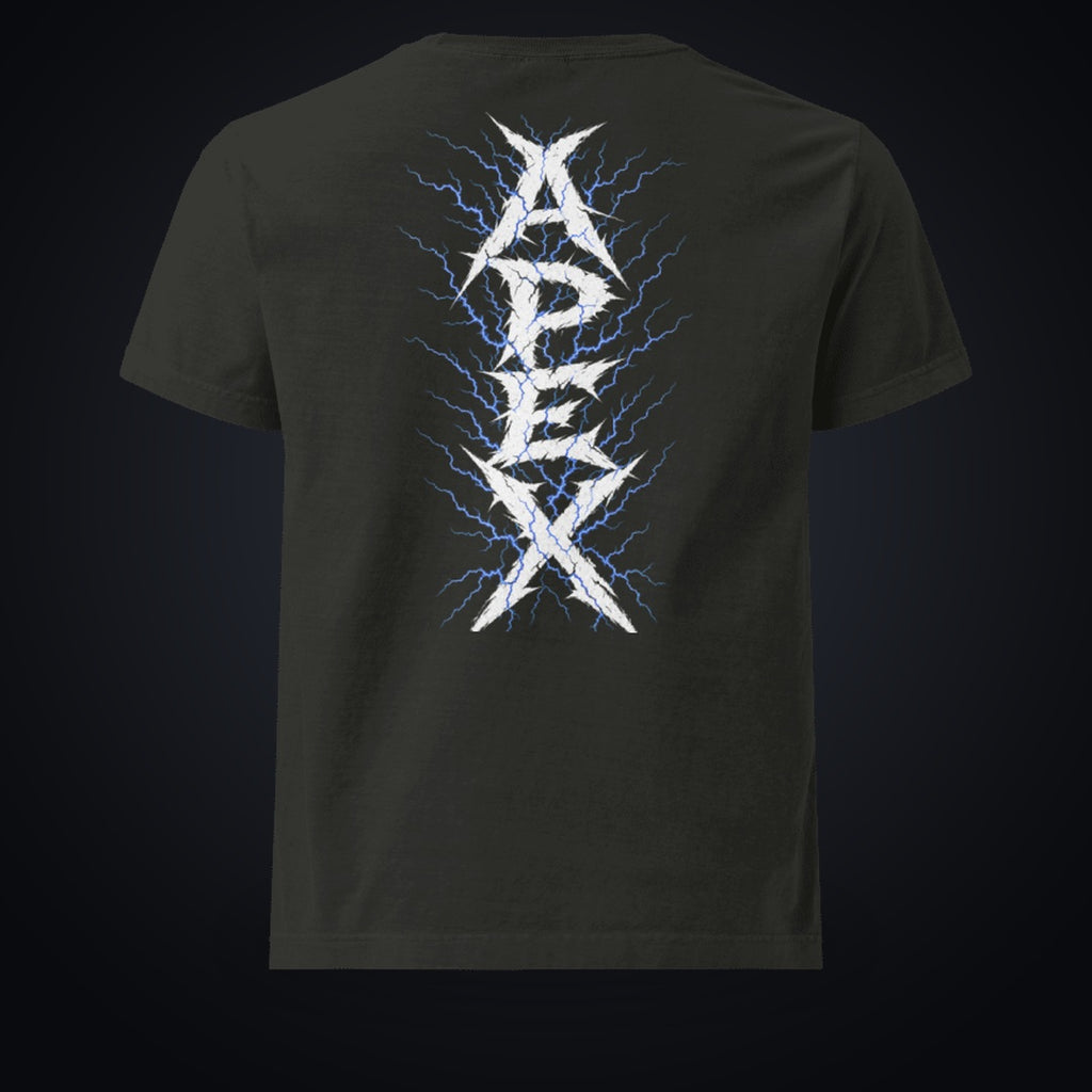 APEX SUPPLY Vintage Oversized Tee – Lightning Edition